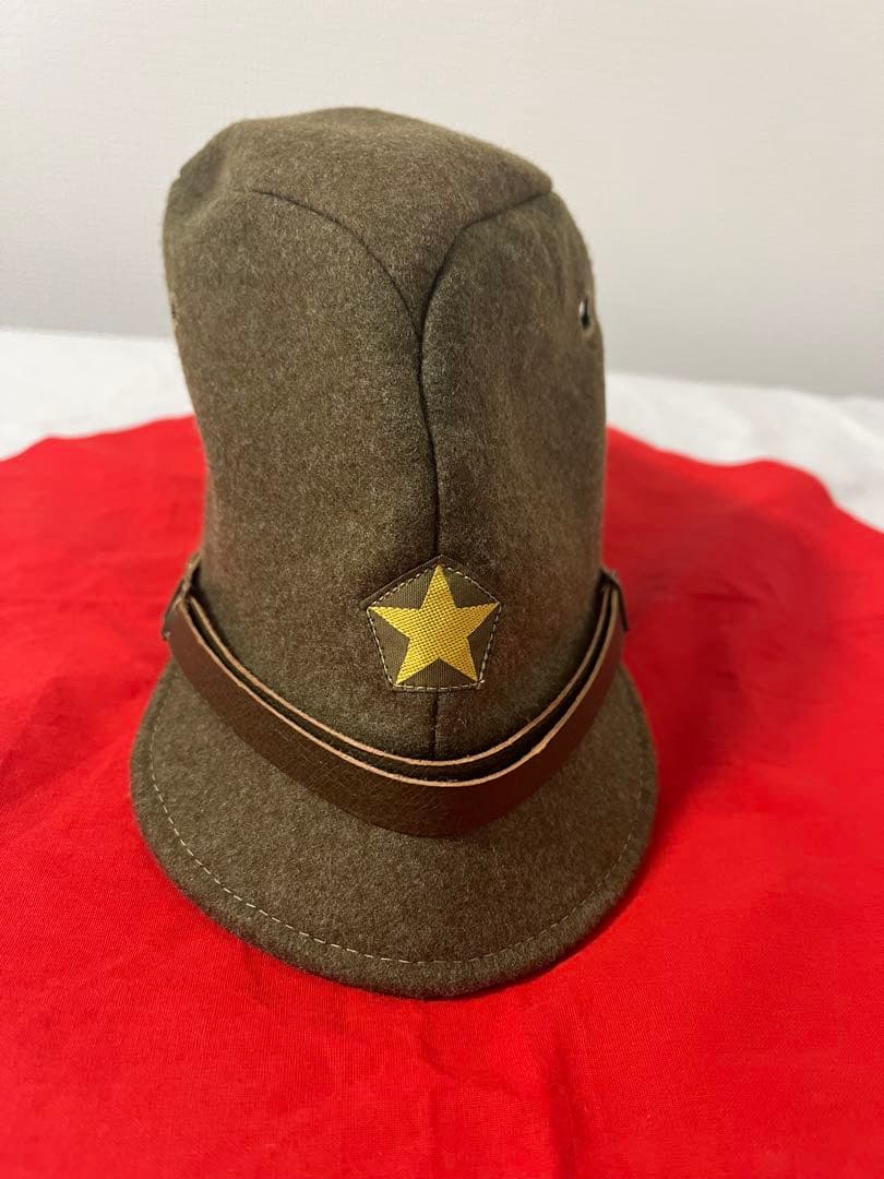 日本軍　日本陸軍　略帽　戦闘帽　古鷹屋　織出星章　後期型　大号　義烈空挺隊