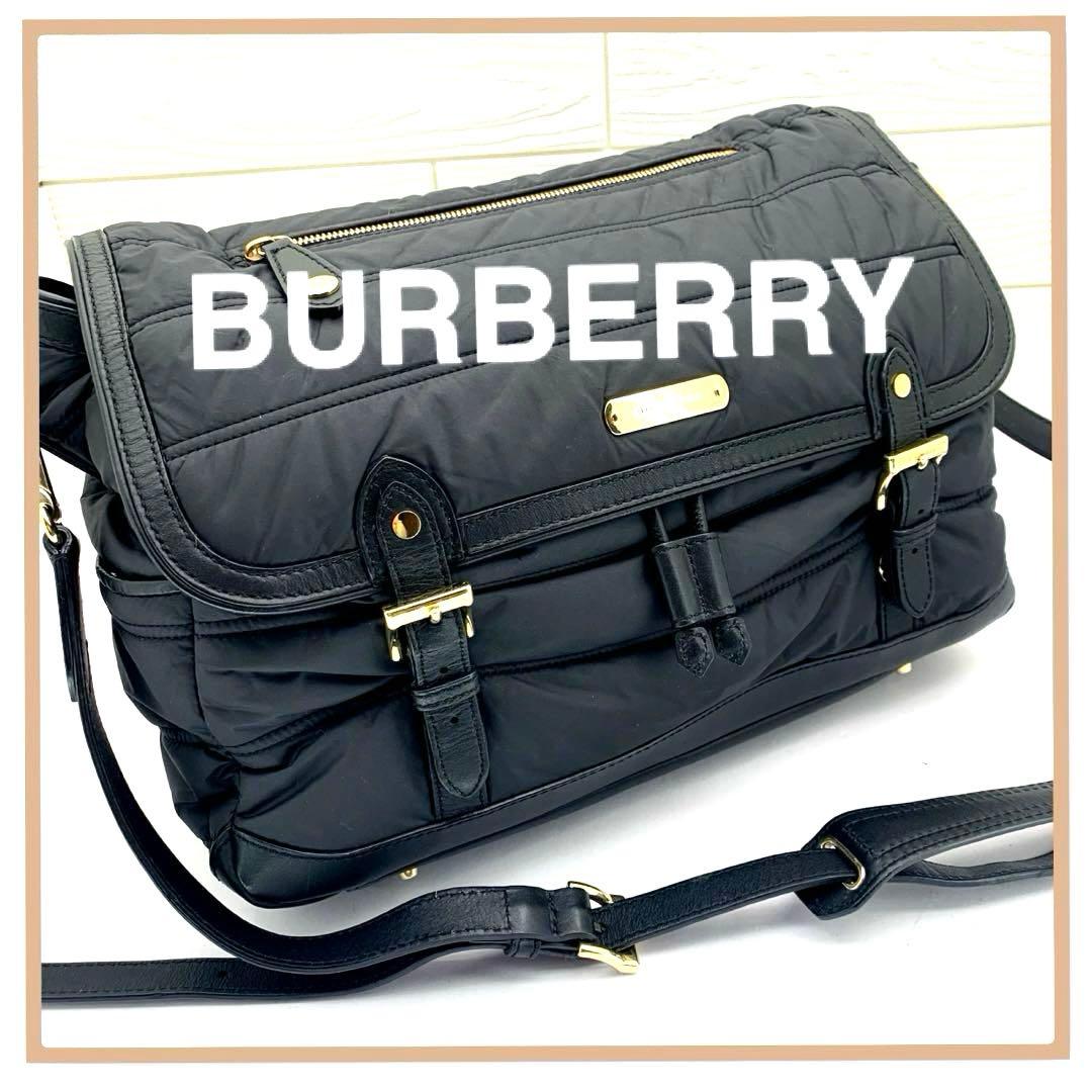 希少！Burberry ノバチェックマザーズバッグ キルティングレザー2Way