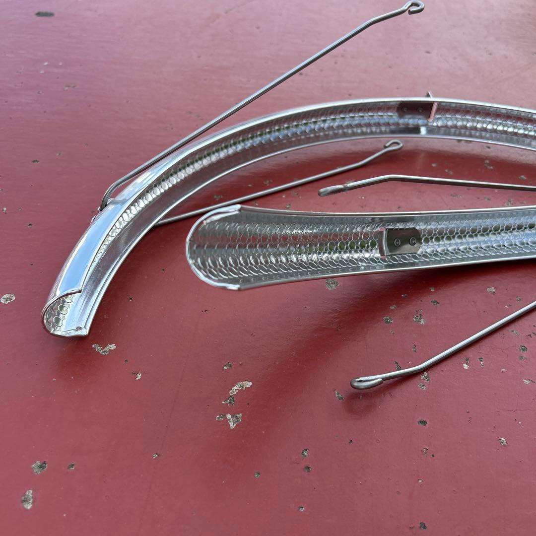 美品）純正ビアンキ Lepre ミニベロ8 亀甲フェンダー 前後セット 20