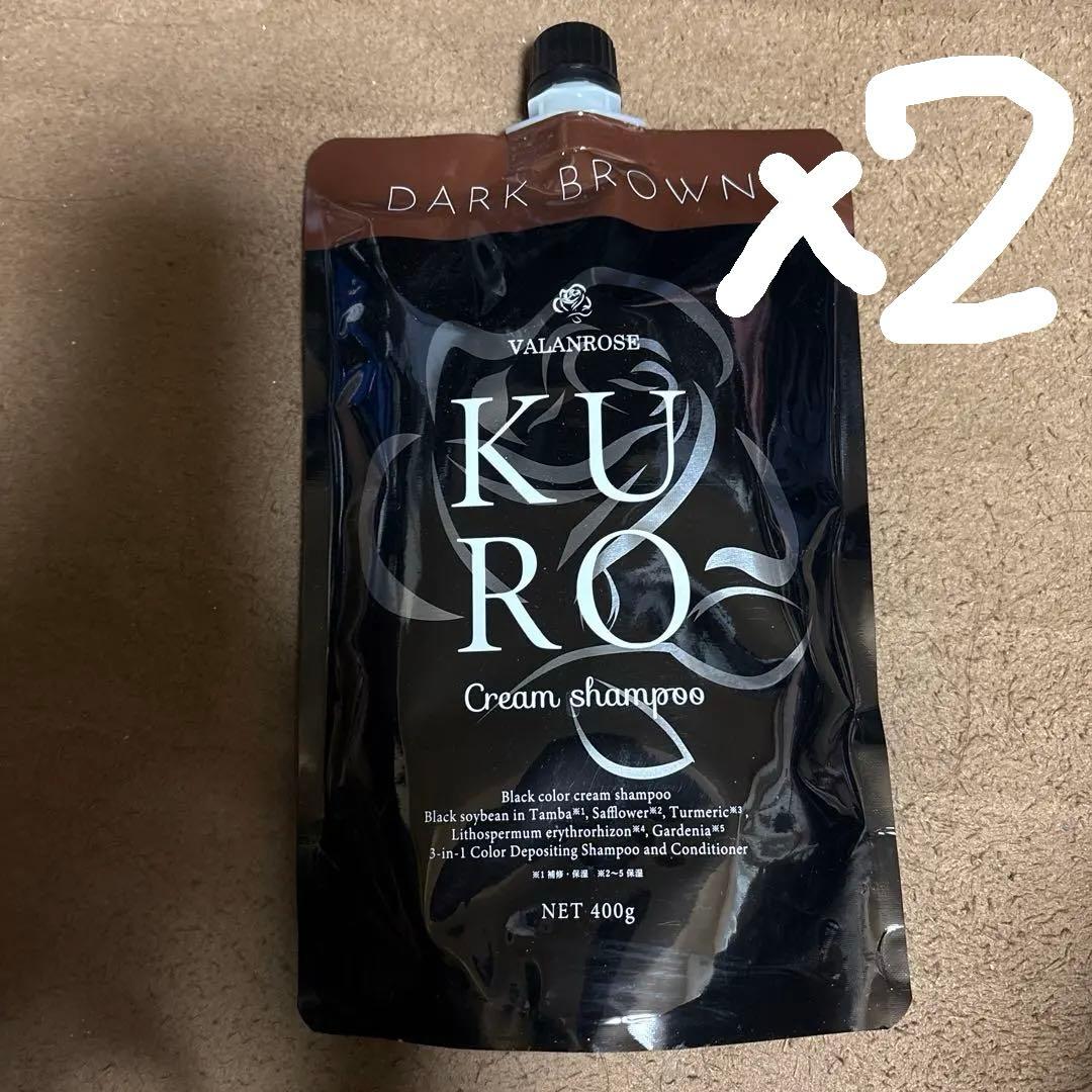 VALANROSE KURO Cream Shampoo ダークブラウン４００g Amazon.co.jp: 白髪染め シャンプー カラートリートメント バラン