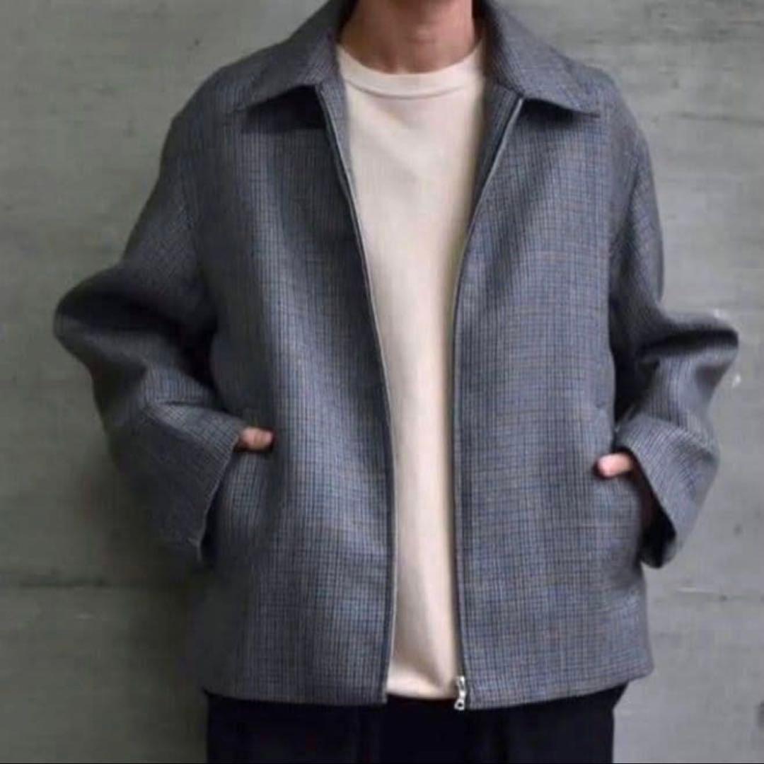 【AURALEE 】DOUBLE FACE CHECK ZIP BLOUSON AURALEE -Double Face Check Zip Blouson- | twelve blog
