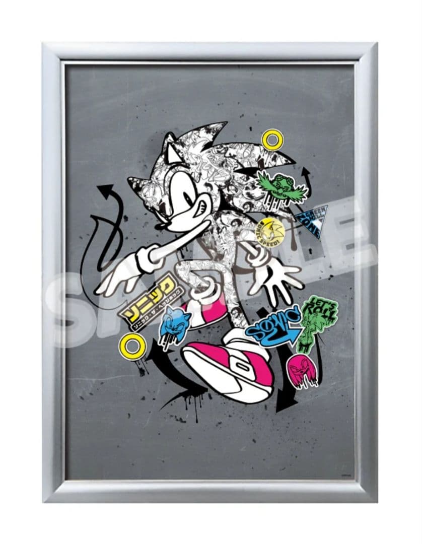 ソニック・ザ・ヘッジホッグ 日本限定 メタルポスター ポップアップショップ