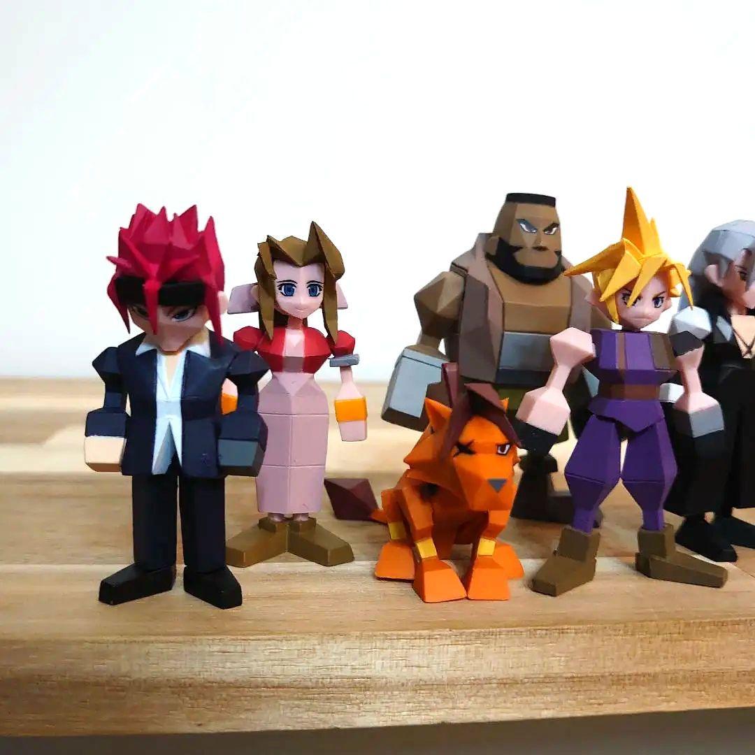 FF7 ポリゴンフィギュア 全7種セット - メルカリ