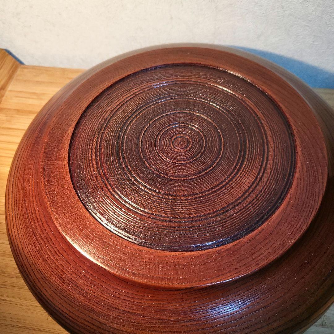 山中塗 欅 うずまき 菓子鉢 山中漆器 日本製 赤褐色 昭和レトロ - メルカリ