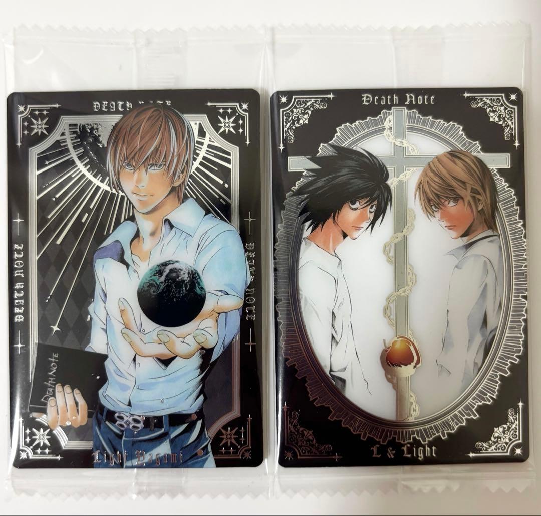 デスノート ウエハース カード スペシャルレア SR 2種セット 夜神月 L