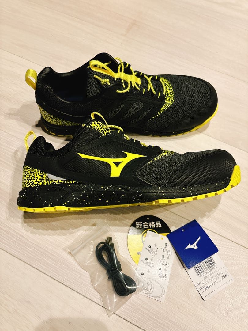 MIZUNO ミズノ ブラック安全靴 限定色 - メルカリ