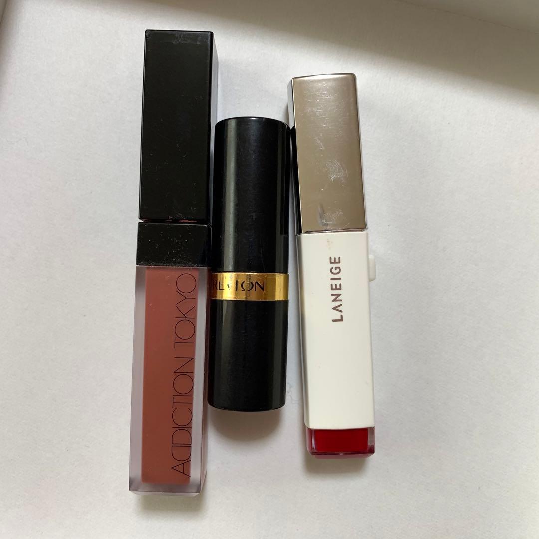 3点、アディクション+ LANEIGEラネージュ+ REVLONレブロン