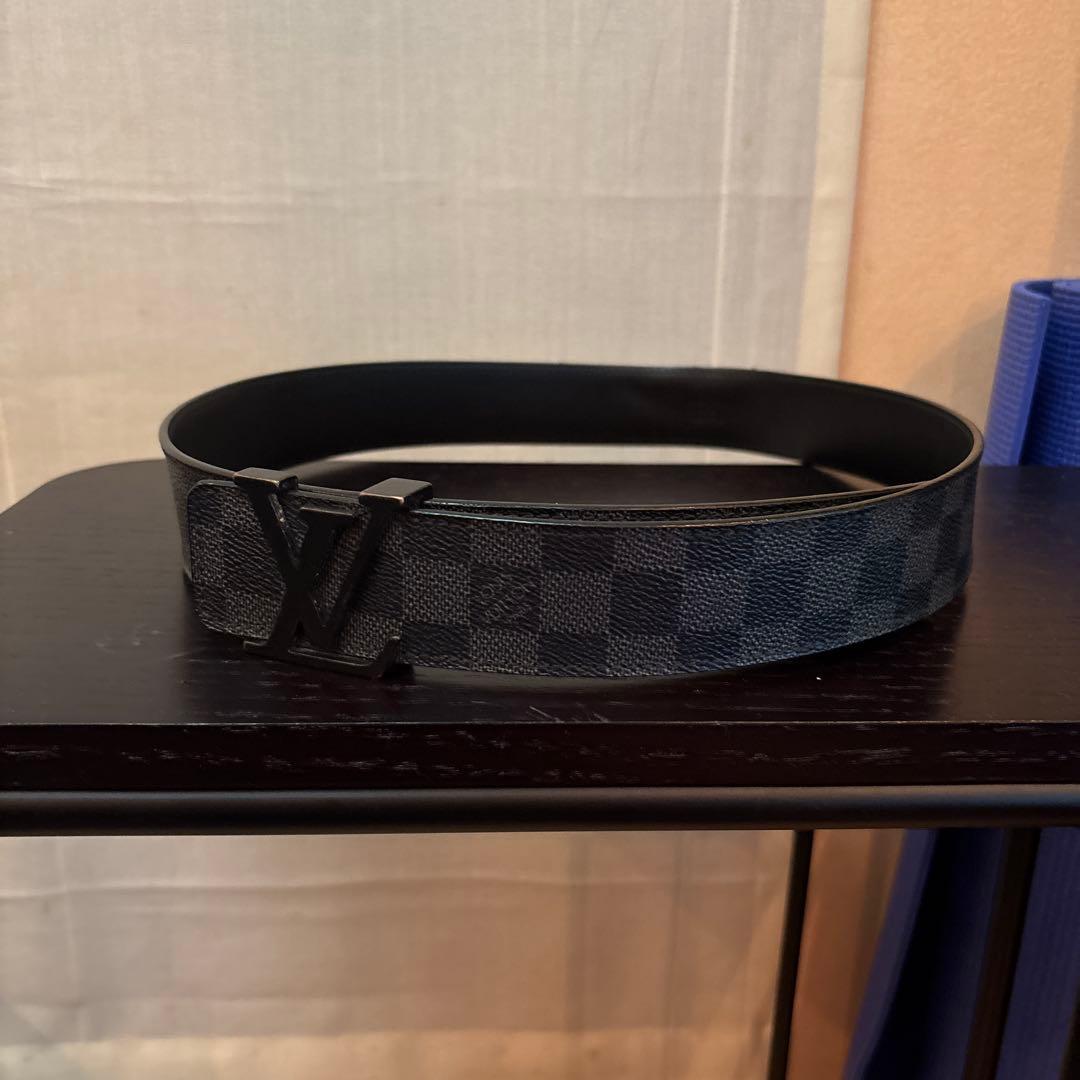 ルイヴィトン　ダミエ　ブラック　メンズベルト