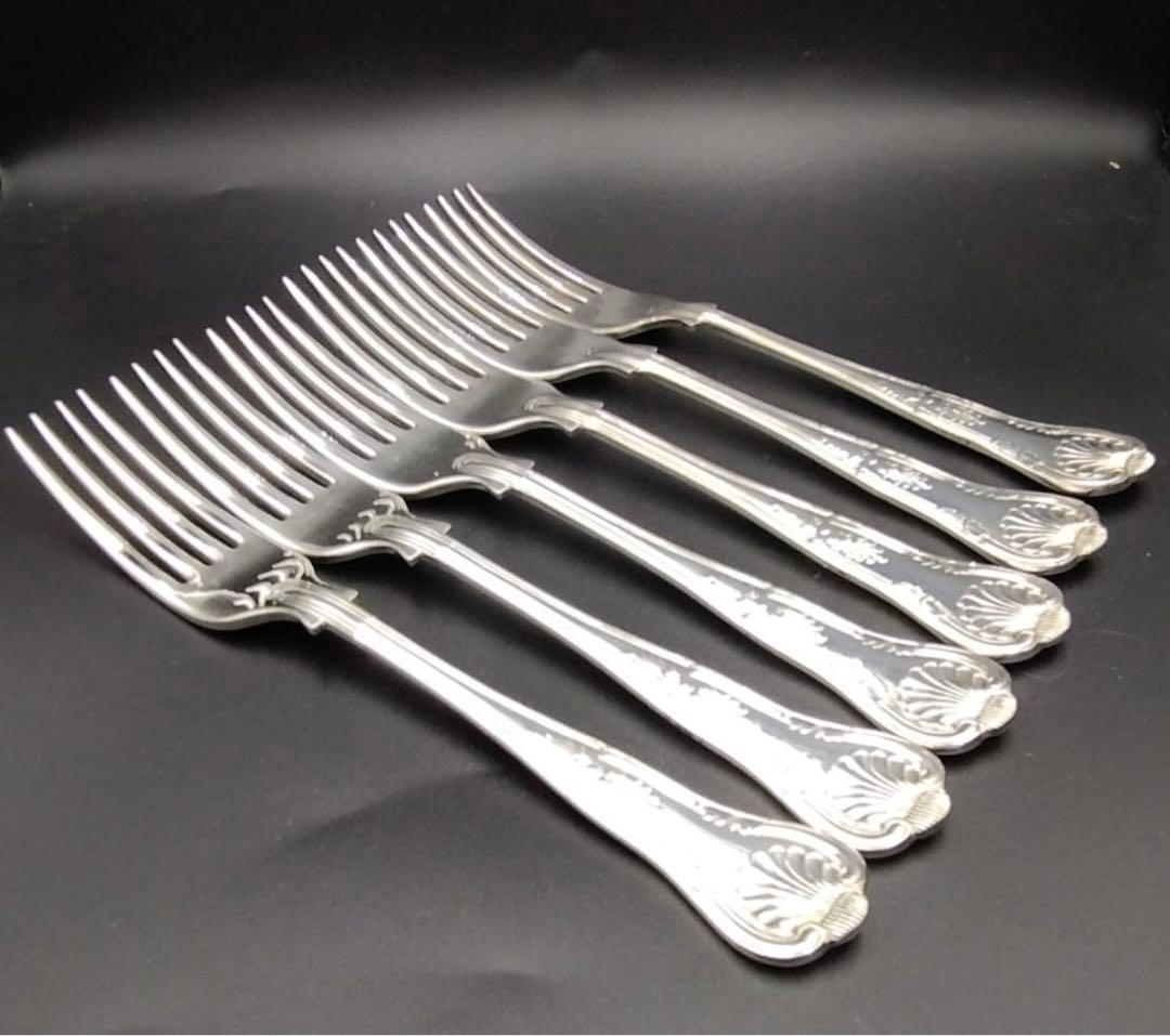 Mappin & Webb 装飾 フォーク6本組 20.5cm ヴィンテージ