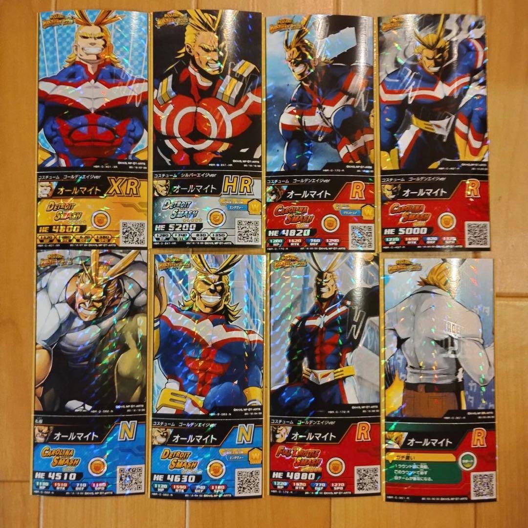 オールマイト　XR ヒロバト　カード　ヒーローバトル　僕のヒーローアカデミア Yahoo!オークション - 即決 僕のヒーローアカデミア ヒロバト 非売品