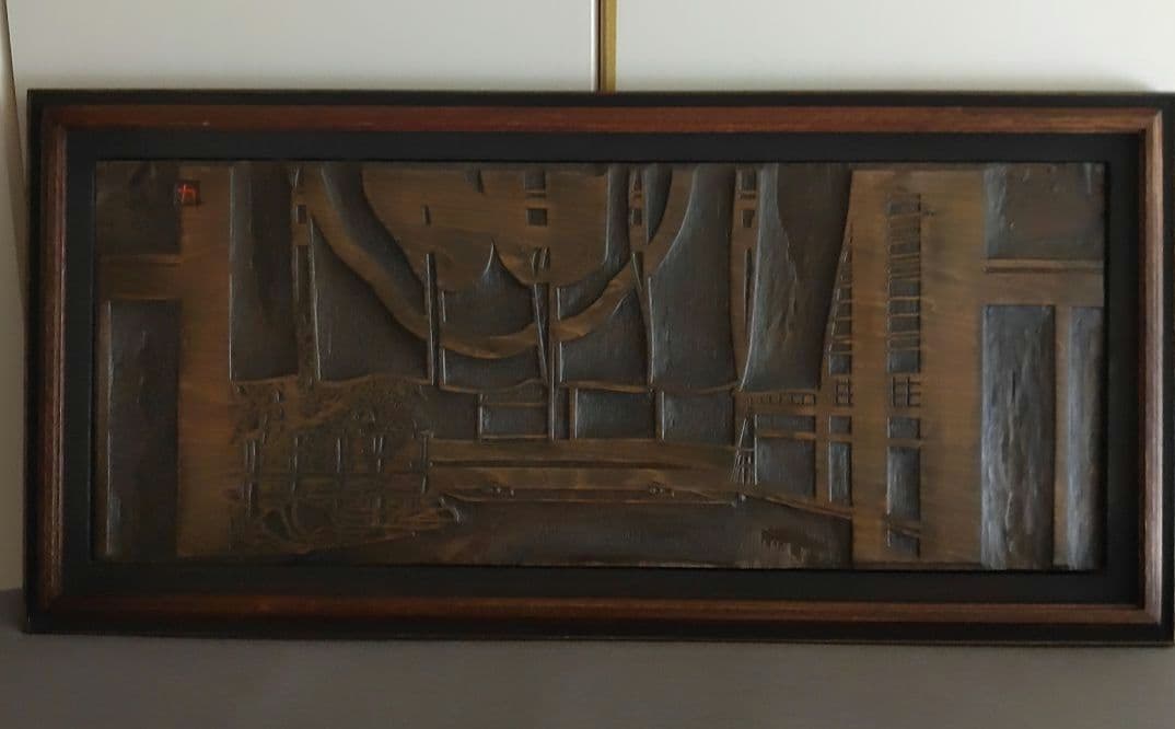 クリフトン·カーフ 版画＋モノクロ版画＋版木 希少3点セット額装込み 祇園