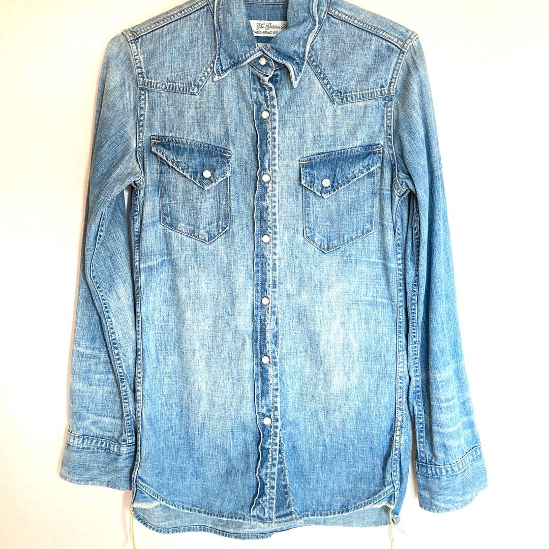 B'z 稲葉浩志 着用 デニムシャツ レミレリーフ ダメージ加工