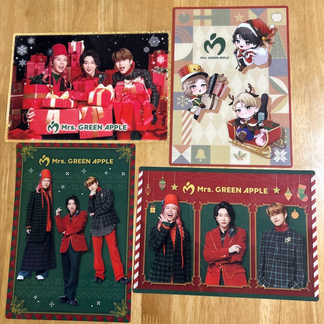 Mrs.GREEN APPLE／非売品 ビジュアルシート4種類 2024ローソン - メルカリ