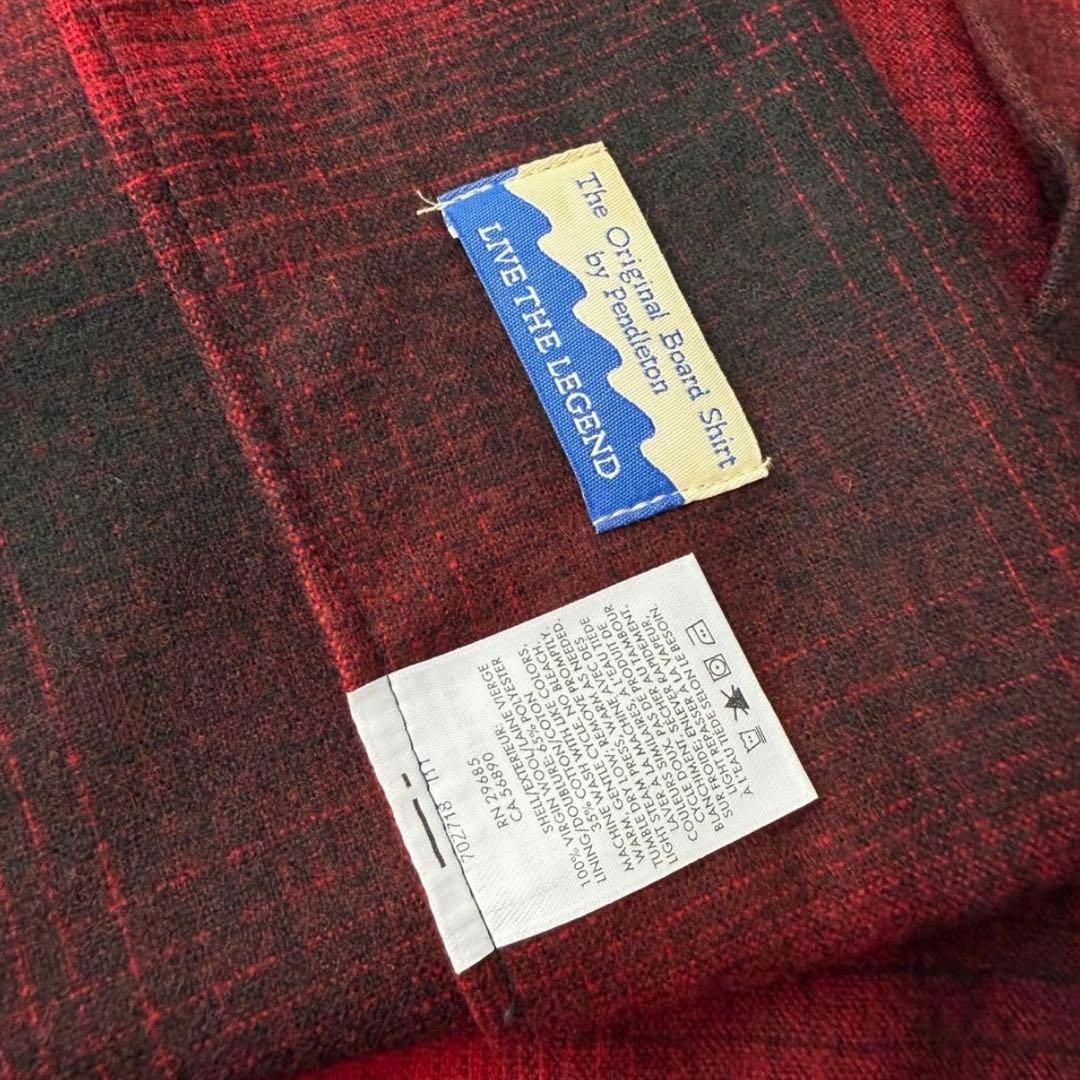 n*9様 PENDLETON ペンドルトン ボードシャツ オンブレ XXL レッ - メルカリ