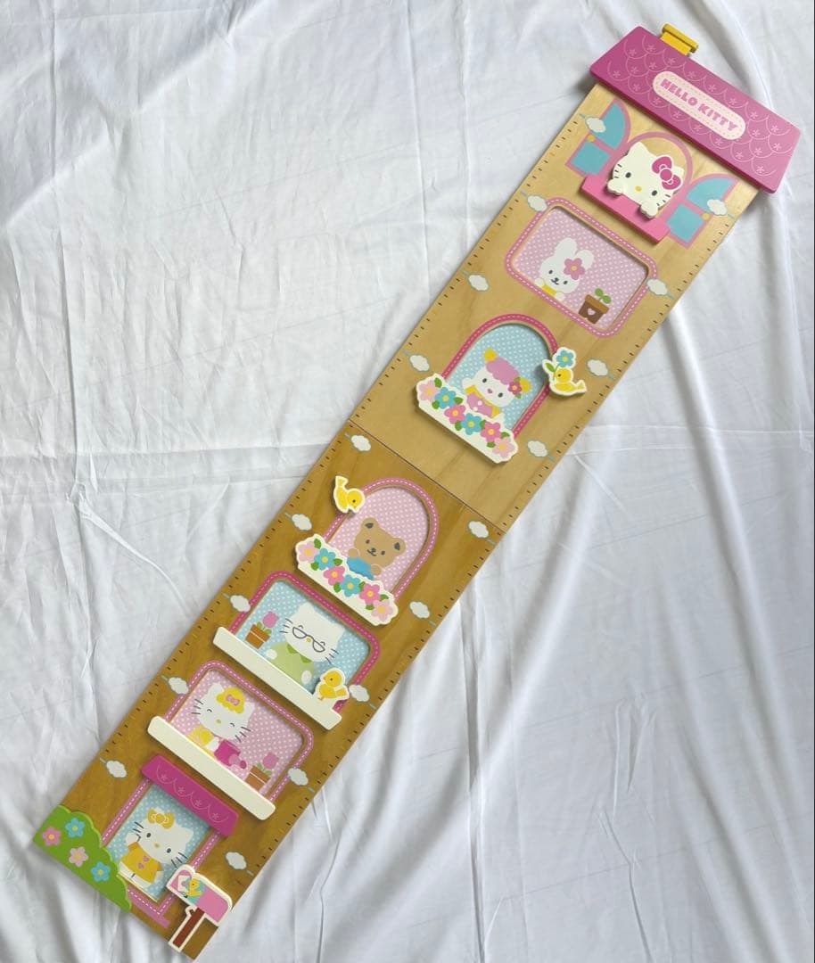 【希少！超レア品！ 】ハローキティ 身長計 フォトフレーム ウッドフレーム