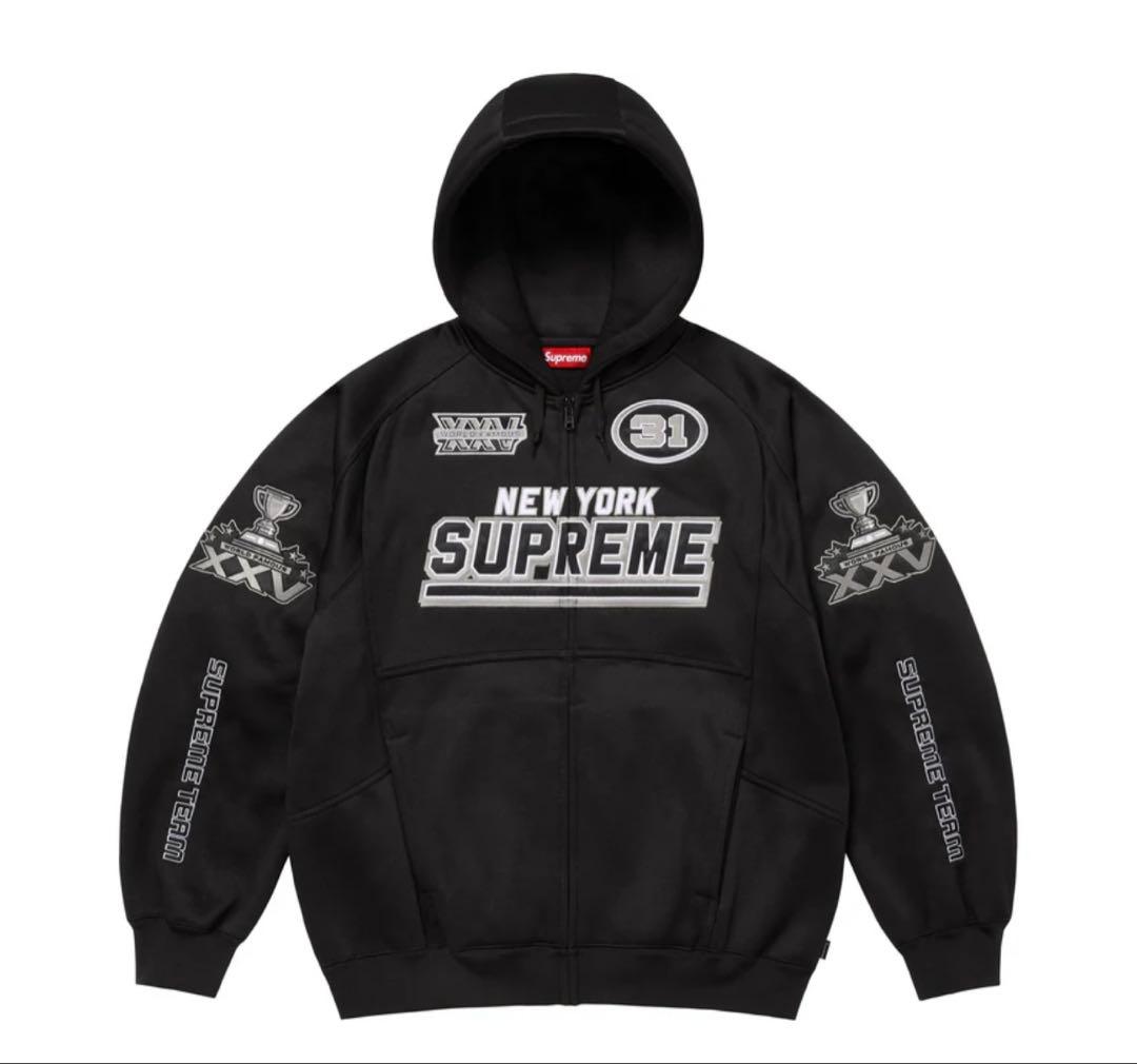 シュプリーム　football zip up hooded sweatshirt SUPREME FOOTBALL ZIP UP HOODED SWEATSHIRT BROWN SIZE S (SS24 WEEK