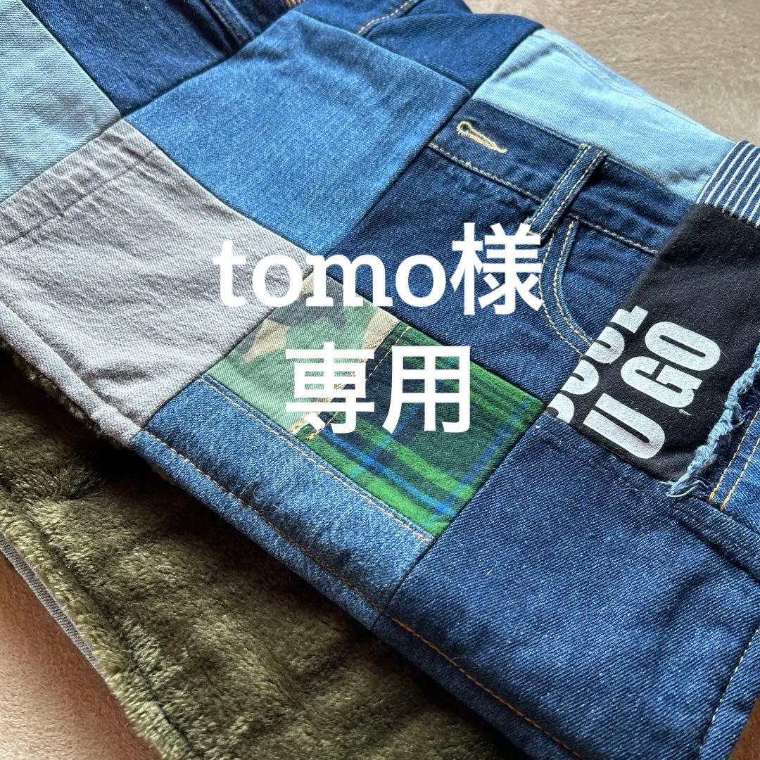 デニムリメイクブランケットマルチカバー膝掛け ブランケット マルチカバー 正方形 手編み ログキャビン ハンドメイド