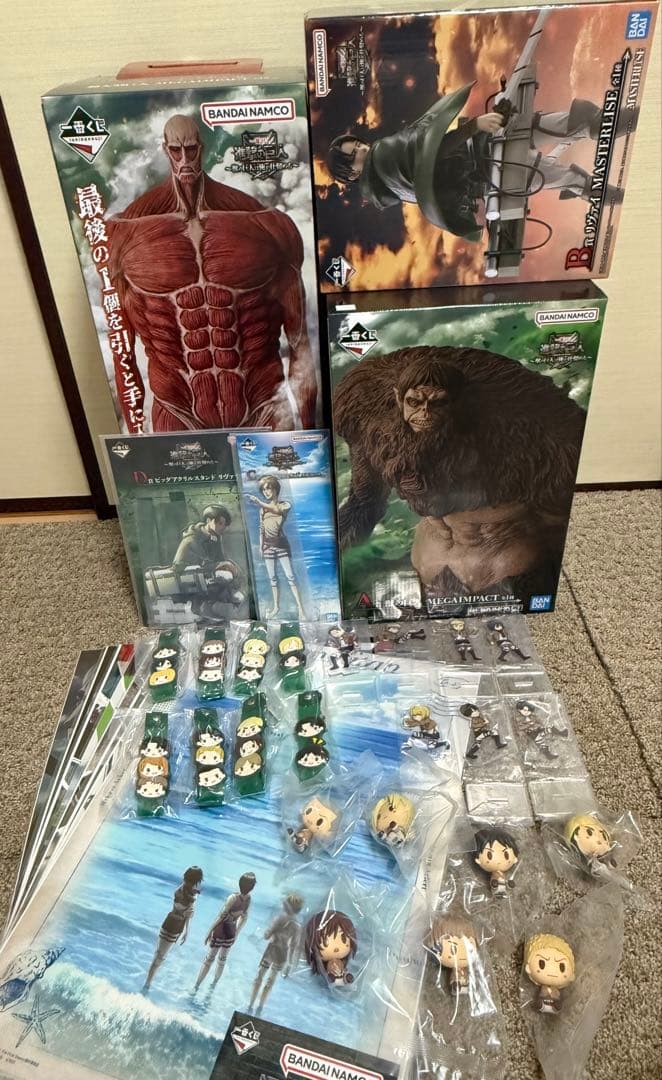 一番くじ 進撃の巨人 ～獣の巨人は俺が仕留める～ セミコン　全賞39種中35種