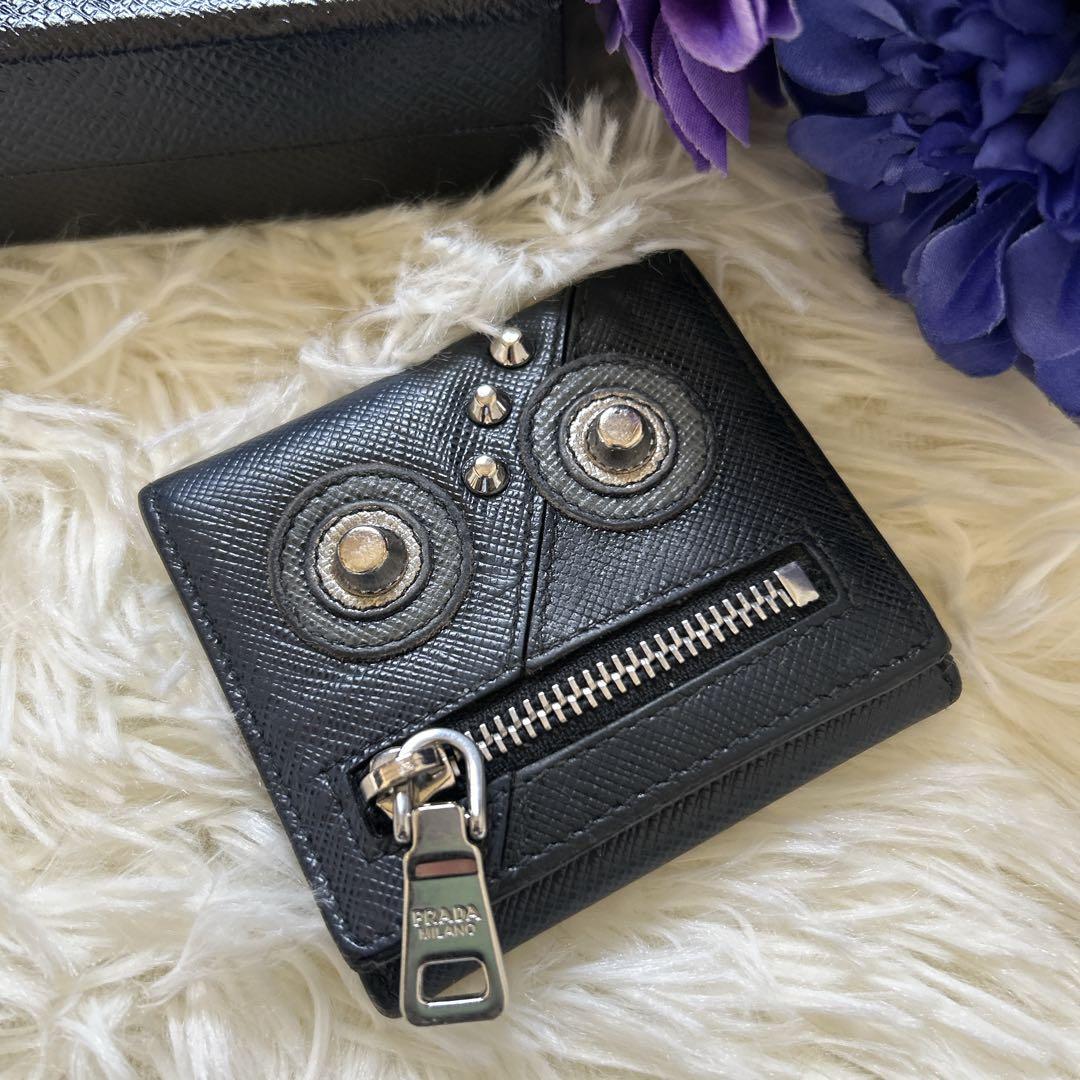 希少 PRADA プラダ レザー ケース サフィアーノロボット