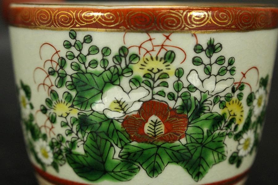 煎茶 九谷 色絵 茶器揃(LC917) - メルカリ