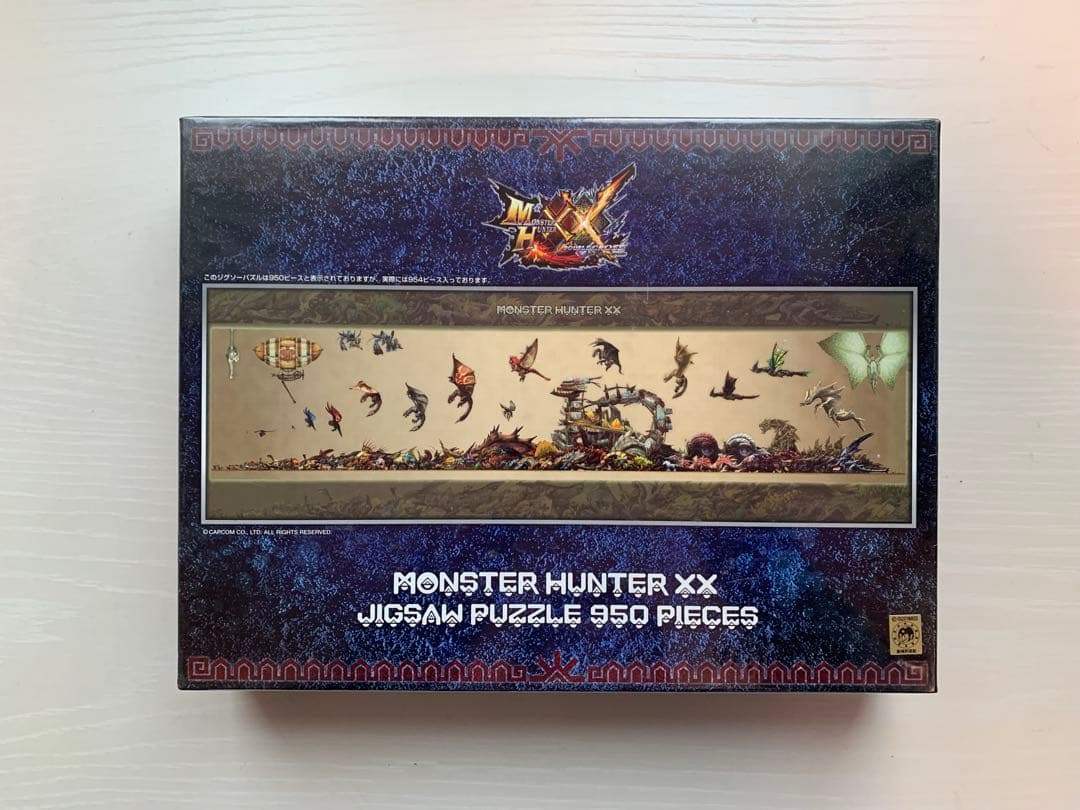 【新品未開封】モンスターハンターXX ジグソーパズル 950ピース 希少 モンスターハンター ジグソーパズル モンスターサイズ早見表 950