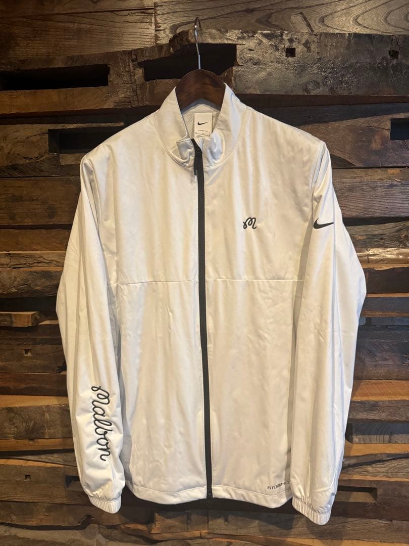ナイキゴルフ × マルボンゴルフ ジャケット ストームフィット 白 サイズM