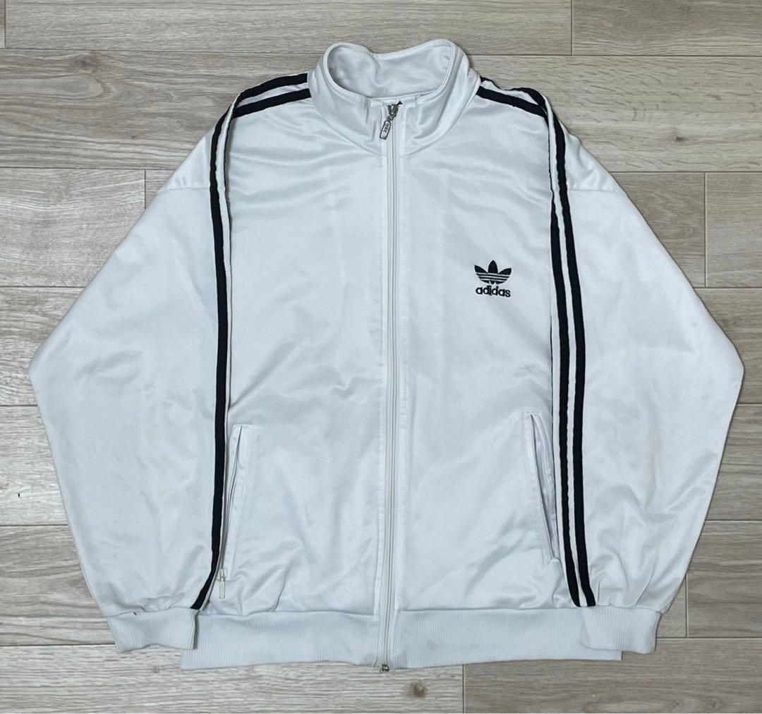 adidas originals アディダス トラックジャケット 白 - メルカリ