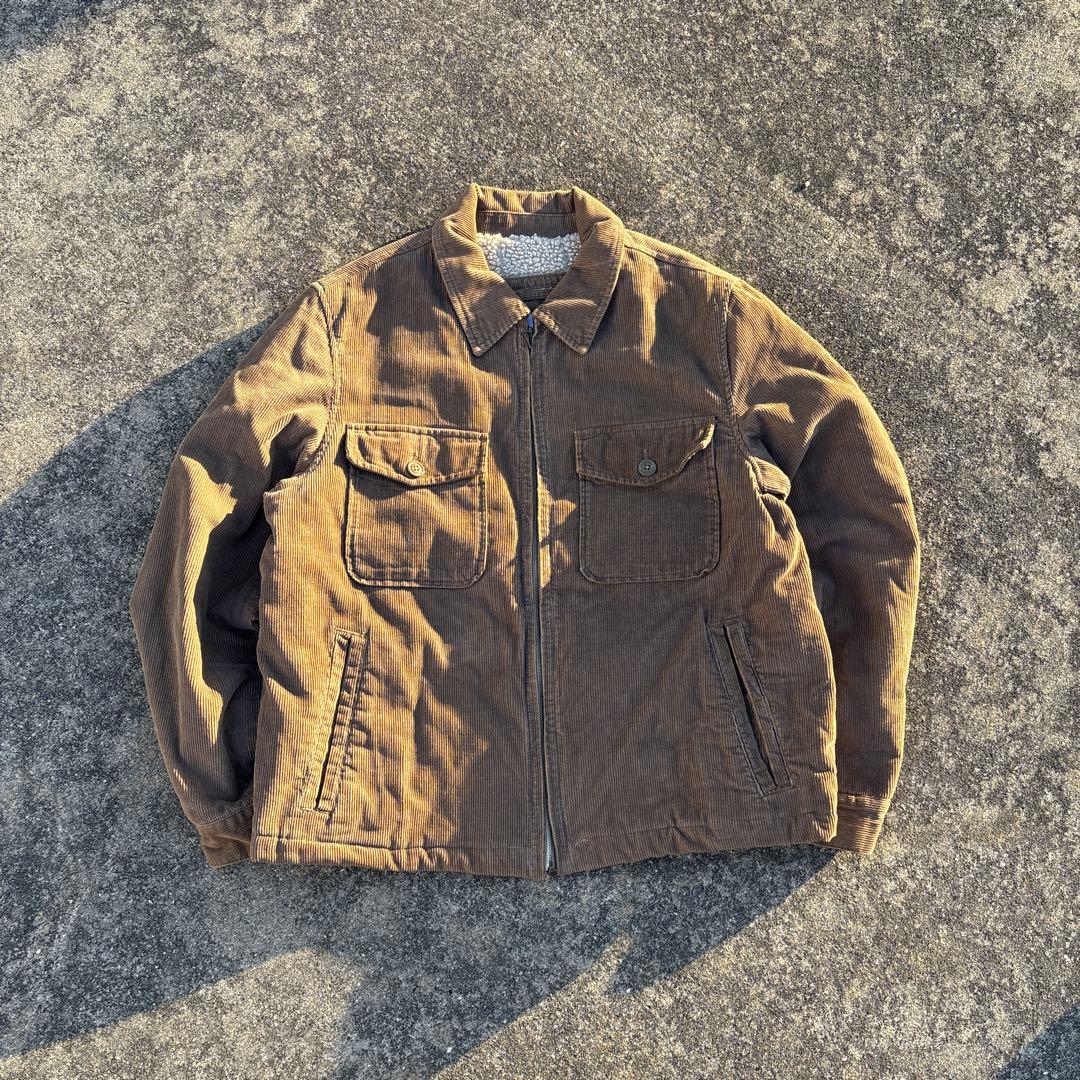 90s~ OLD GAP ギャップ コーデュロイ ジャケット 裏ボア フルジップ