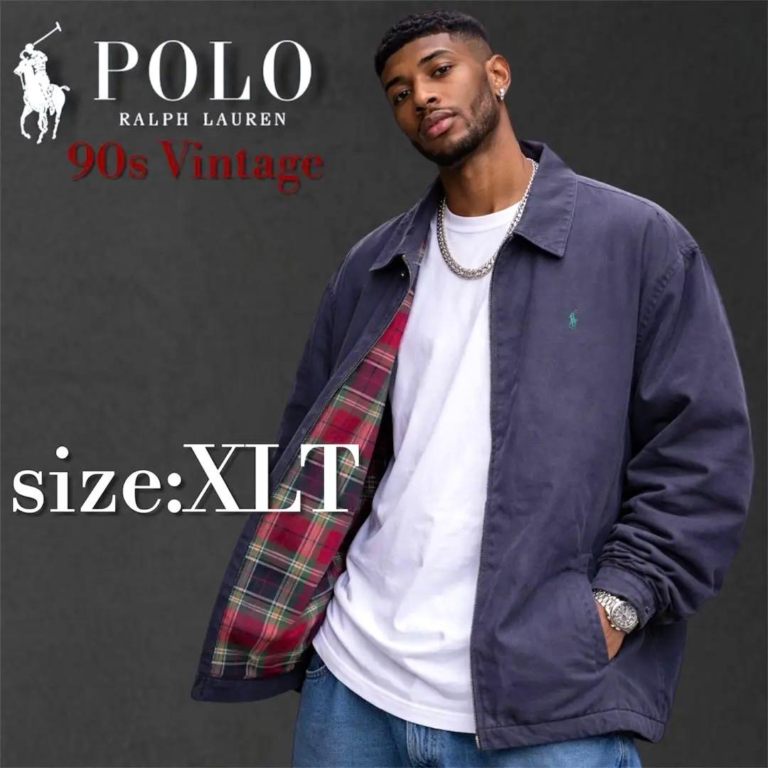 90s Polo Ralph スイングトップ XLT ナス紺 春アウター - メルカリ