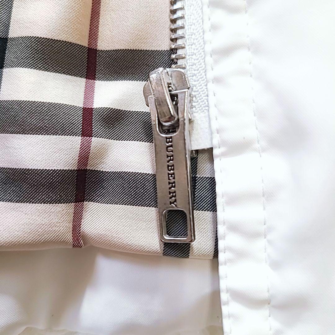 バーバリーロンドン ダウンジャケット 白 ノバチェック 刻印 美品
