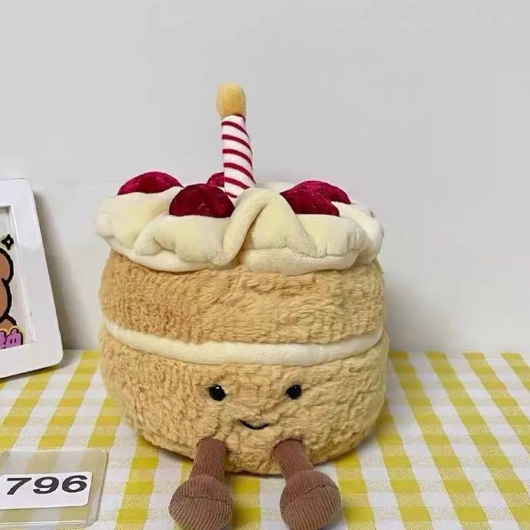 ジェリーキャット 誕生日 ケーキ cake バースデーケーキ　ぬいぐるみおもちゃ Amazon.co.jp: Jellycat Amuseables レインボー バースデーケーキ