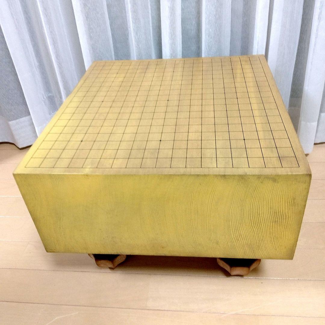 新かや　天然木　囲碁盤　脚付き　へそ付き 楽天市場】木製囲碁盤 新かや2寸卓上・足付接合兼用碁盤 竹 : 安心真心