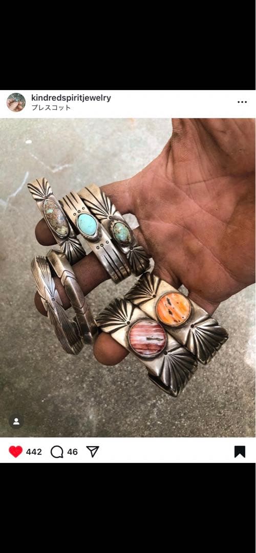 1点物 NAVAJO ナバホ族 インディアンジュエリー ブレスレット シルバー