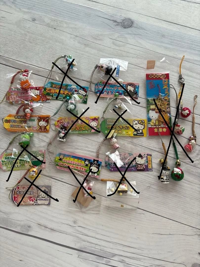 ご当地ハローキティストラップセット