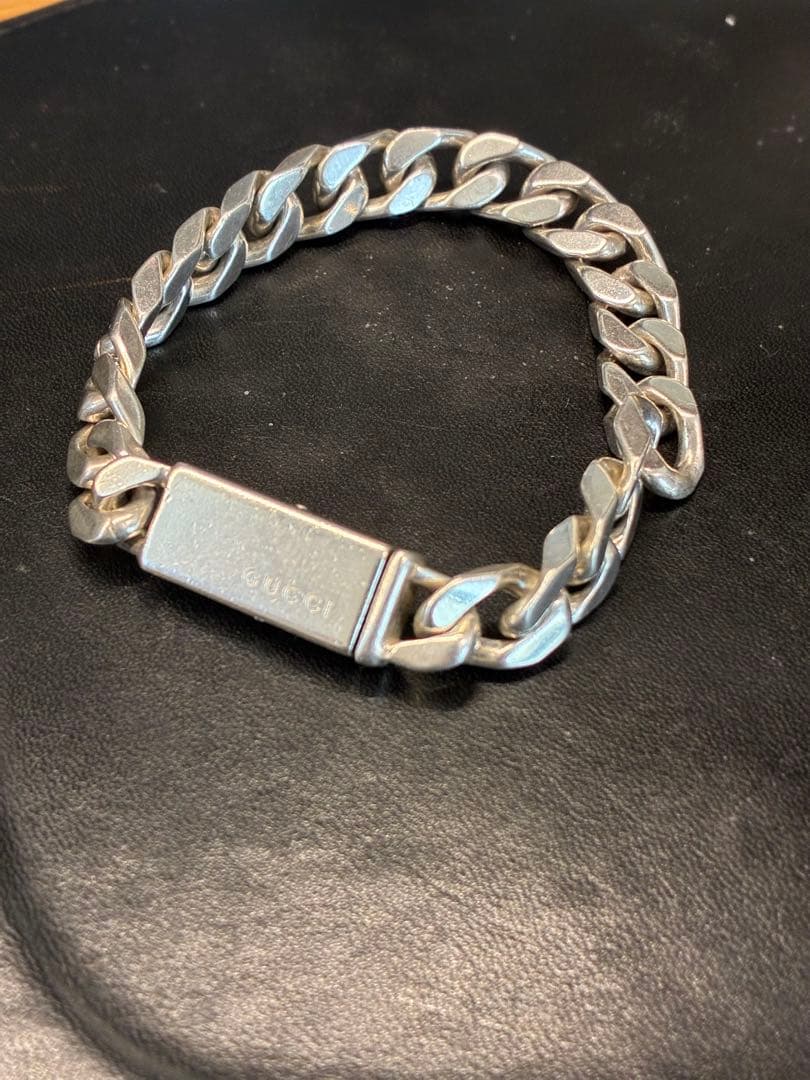 gucci グッチ 喜平ブレスレット シルバー925 IDチェーン - メルカリ