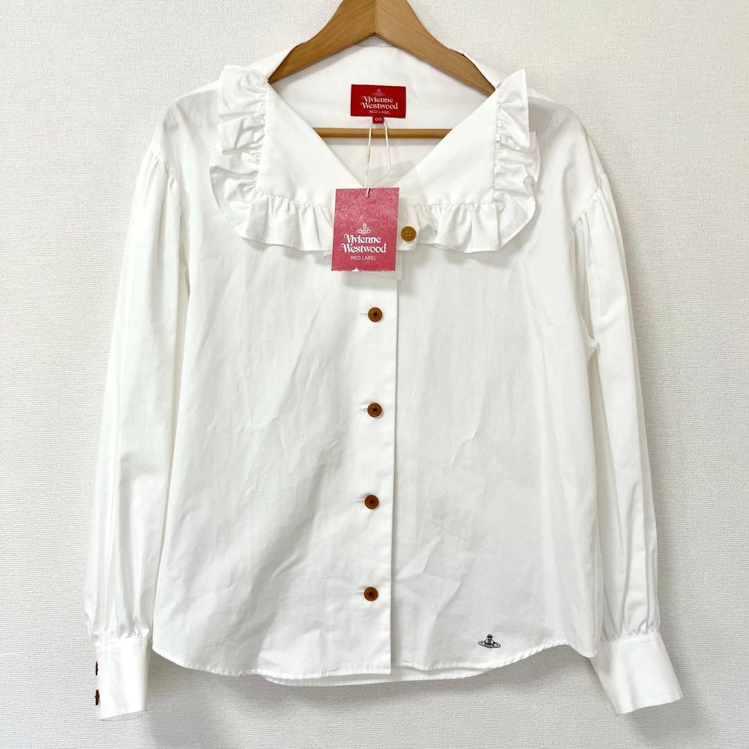 Vivienne Westwood RED LABELフリルブラウス ホワイト - メルカリ