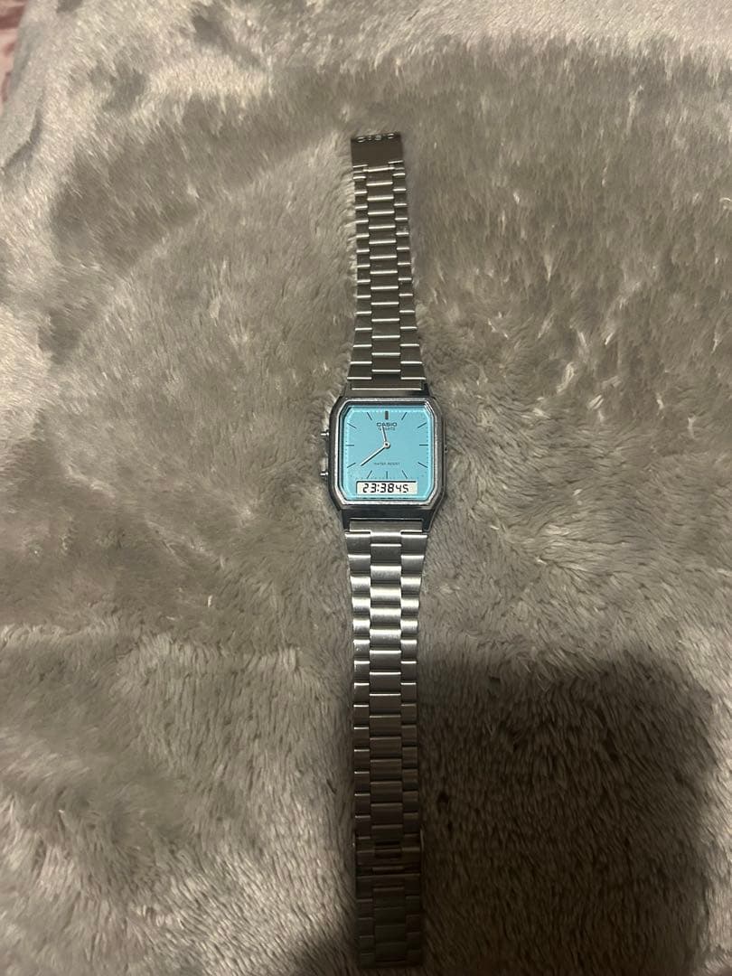 チープカシオCASIOAQ-230A-2A2 ターコイズブル ティファニーブルー
