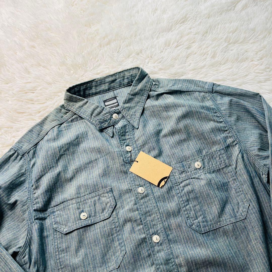 MOMOTARO JEANS Gacha Pocket Stripe shirt