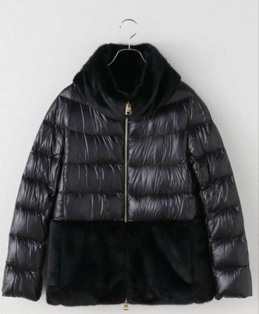 HERNO ブラック ダウンジャケット 40 定価19万