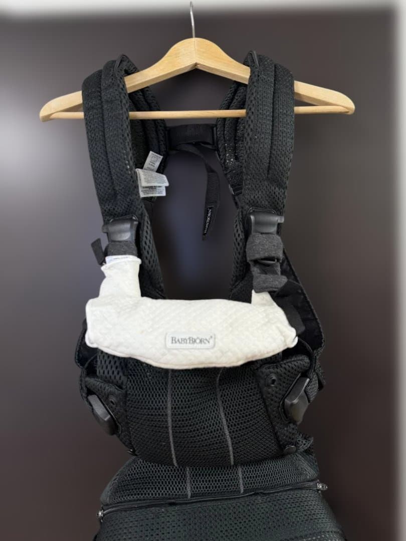 お値下げ！取説、箱、カバー付BabyBjorn ブラック 抱っこひも ハーモニー