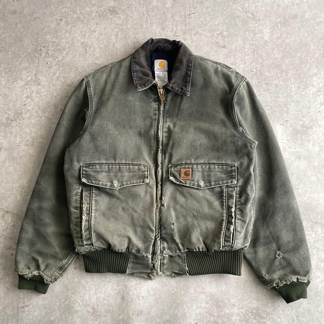 神フェード ハチノス 00s カーハート ボンバー ジャケット MOS モス M