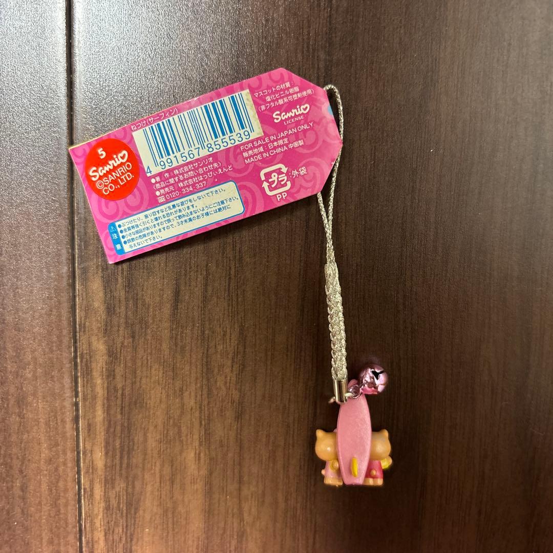 日焼けキティ&ミミィ ストラップ サーフィン 根付け 新品未使用品