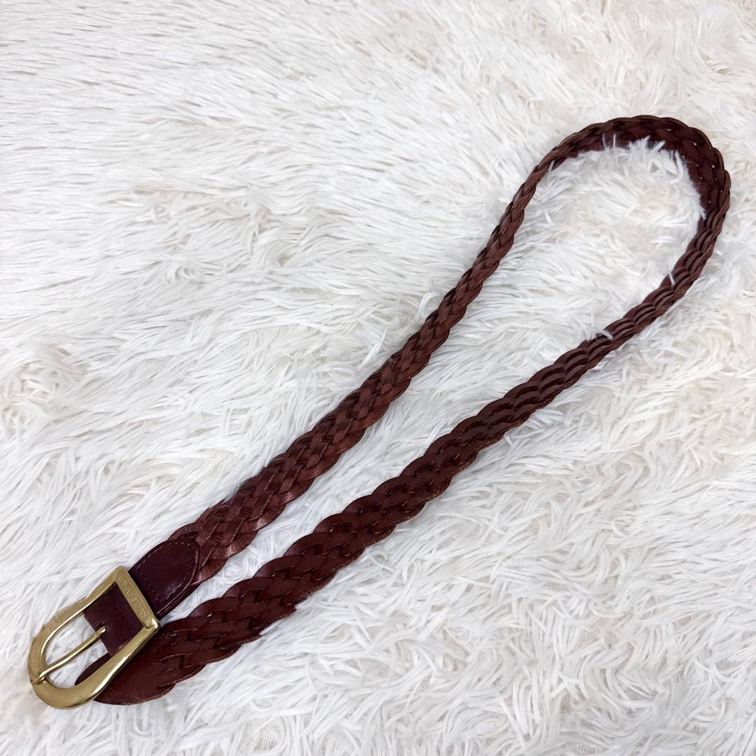 90s ラルフローレン レザーメッシュベルト ブラウン POLO - メルカリ