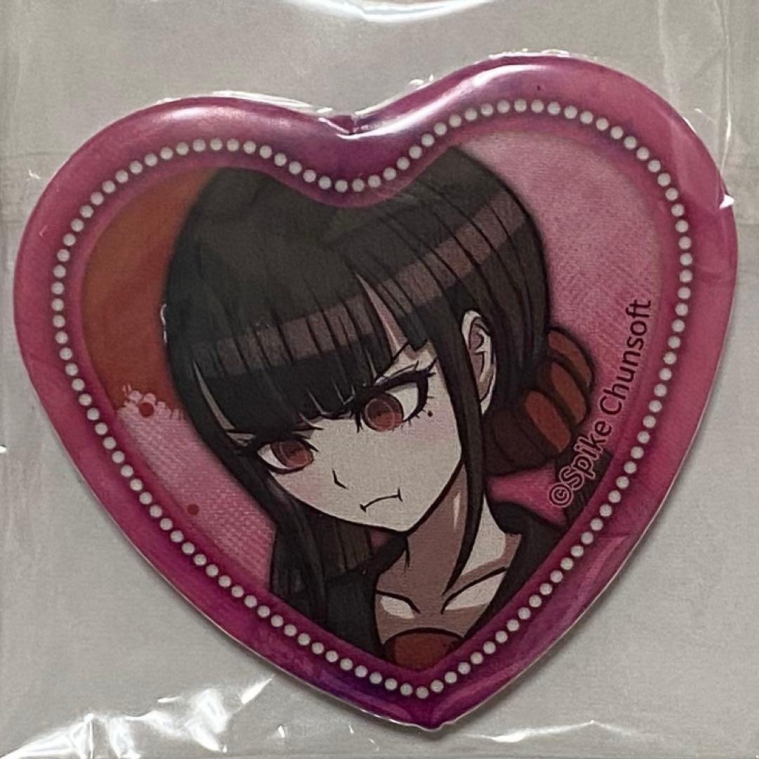 ダンガンロンパ　10周年 ナンジャタウン　照れ顔　ハート缶バッジ　春川魔姫 ダンガンロンパ ナンジャタウン テレ顔 照れ顔 ハート缶バッジ キーボ