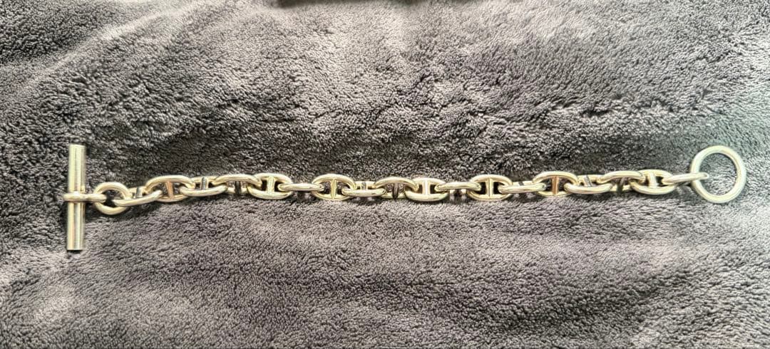 エルメス　シェーヌダンクル　ブレスレット　MM　18コマ