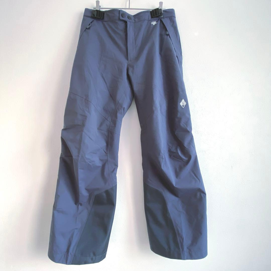 美品　モンベル　パウダーステップ パンツ　ダークグレー　バッグ付き 美品 モンベル パウダーステップ パンツ ダークグレー バッグ付き
