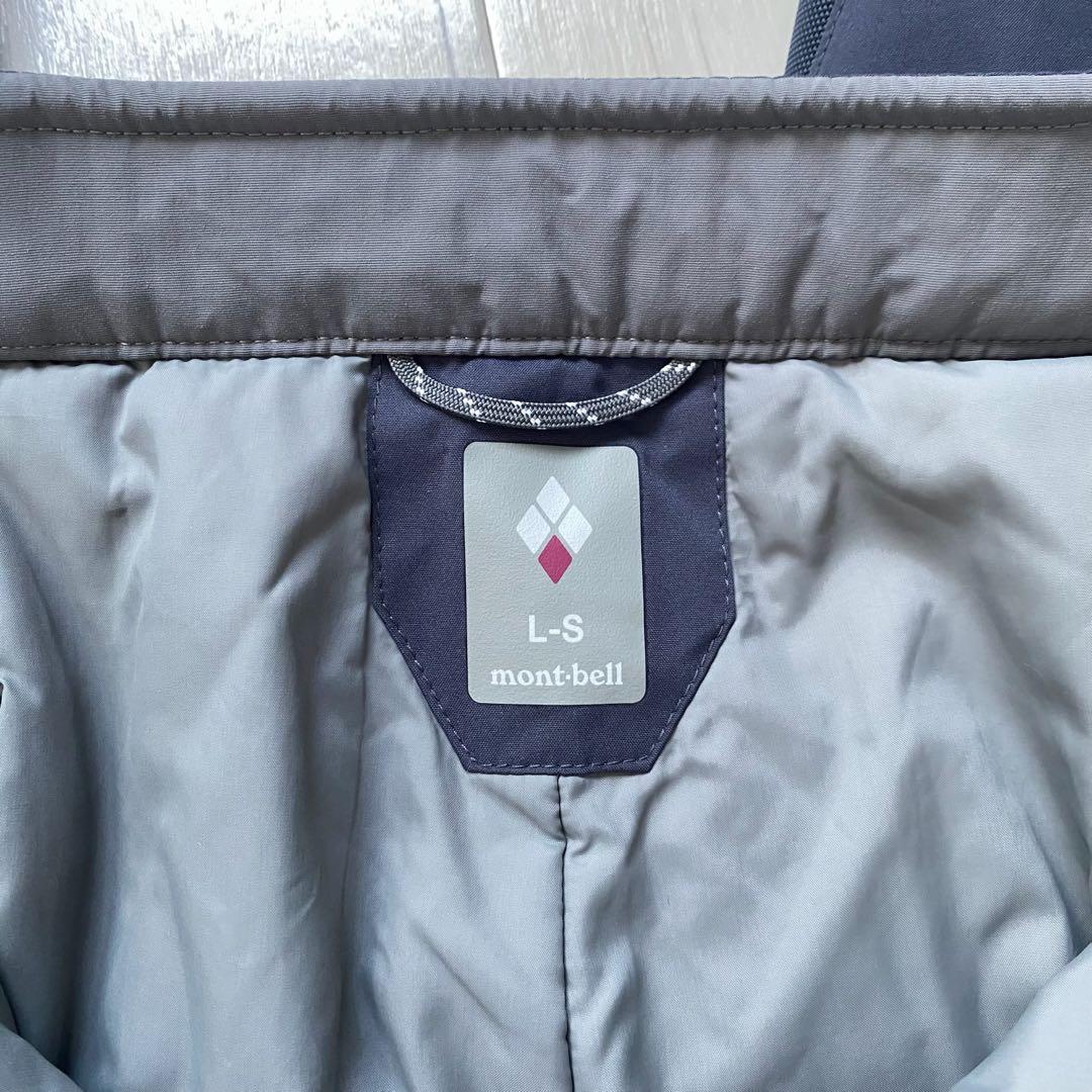 美品 モンベル パウダーステップ パンツ ダークグレー バッグ付き