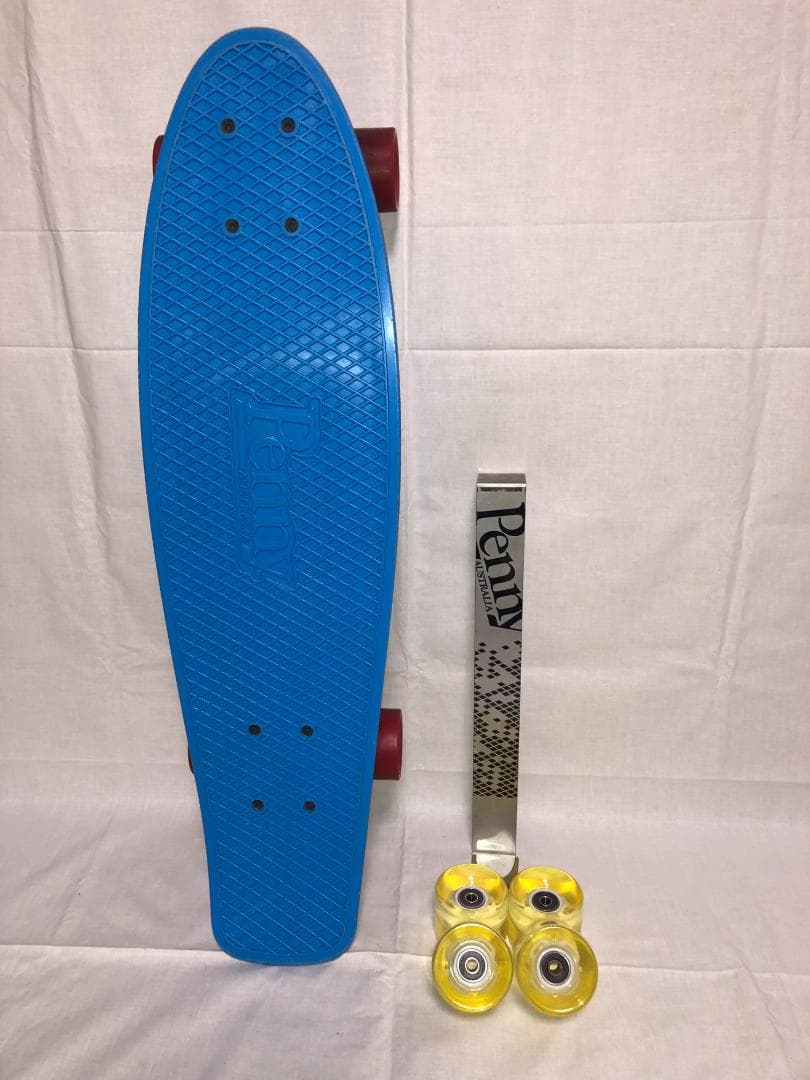 ペニー 27インチ ニッケル LEDホイール付 付属品有 Penny ペニースケートボード 単色 27インチ NICKEL ニッケル 1NST1