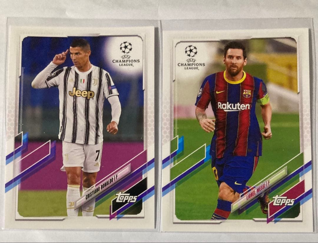 2020-21 Topps Japan UCL ロナウド、メッシ 2枚セット - メルカリ