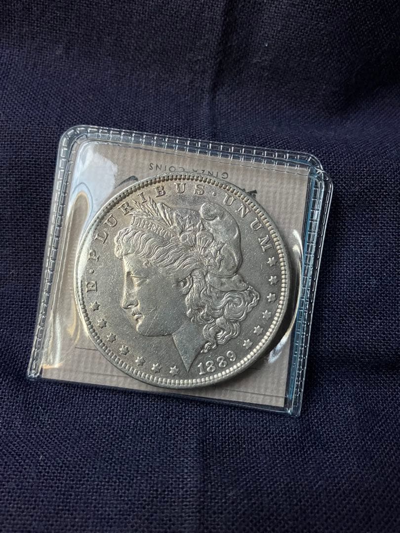 AJXAJ様用　モルガンダラー銀貨　1887年と1889年 の2枚　アメリカ銀貨 アメリカ 1887年 1ドル銀貨 モルガンダラー PCGS MS64PL - セキグチは